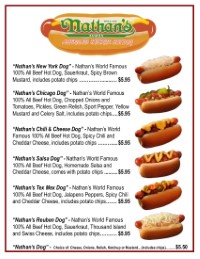 Nathans Hot Dogs | Route 66 Road Runner | Chili Dogs | Cheese Dogs